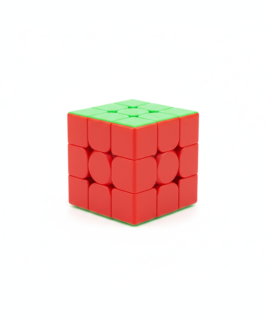 Stackable Building Block 3x3 Speed Cube with Display Case