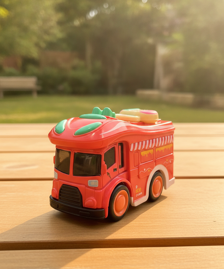 Star of Childhood Alloy Ice Cream Model Car