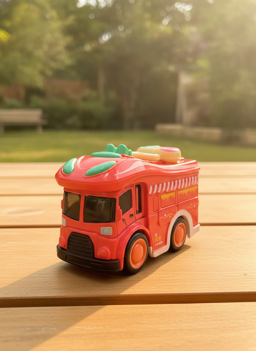 Star of Childhood Alloy Ice Cream Model Car