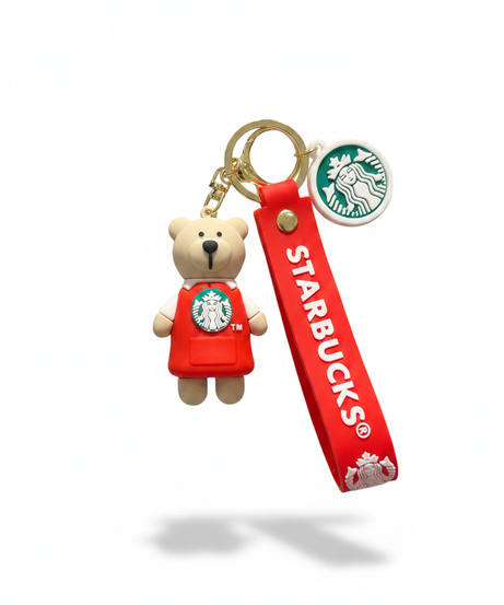 Starbucks Bearista Bear Keychain