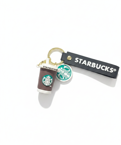 Starbucks Coffee Cup & Logo Charm Keychain