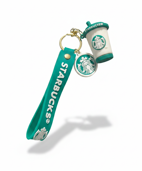 Starbucks Logo & Coffee Cup Keychain