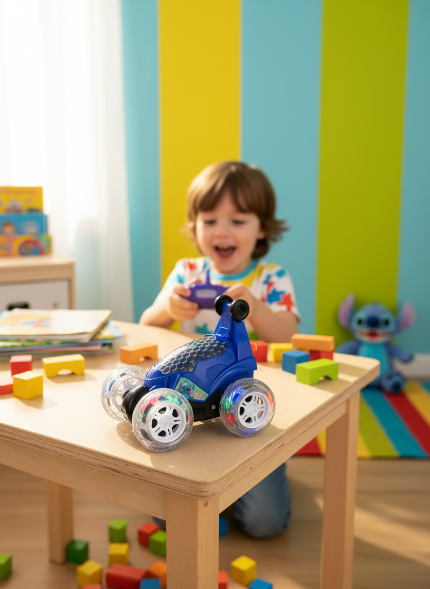 Stitch Super Speed Lights Glaring Acrobatic Car