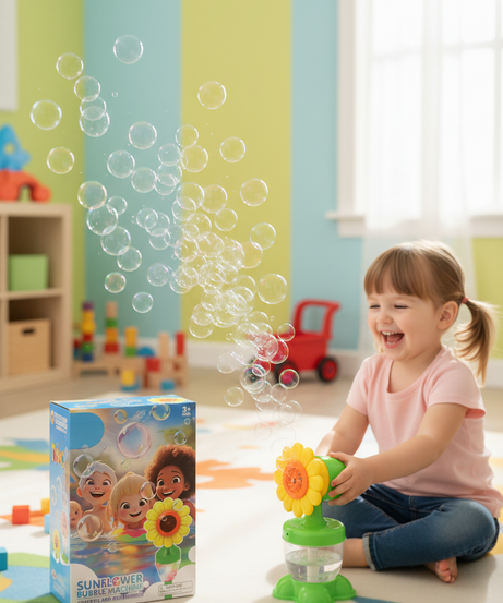 Sunflower Bubble Machine