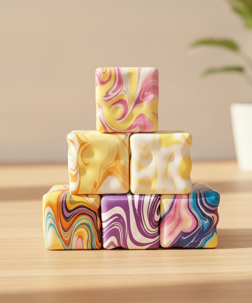 Sensory Swirl Fidget Blocks - 2 Pack