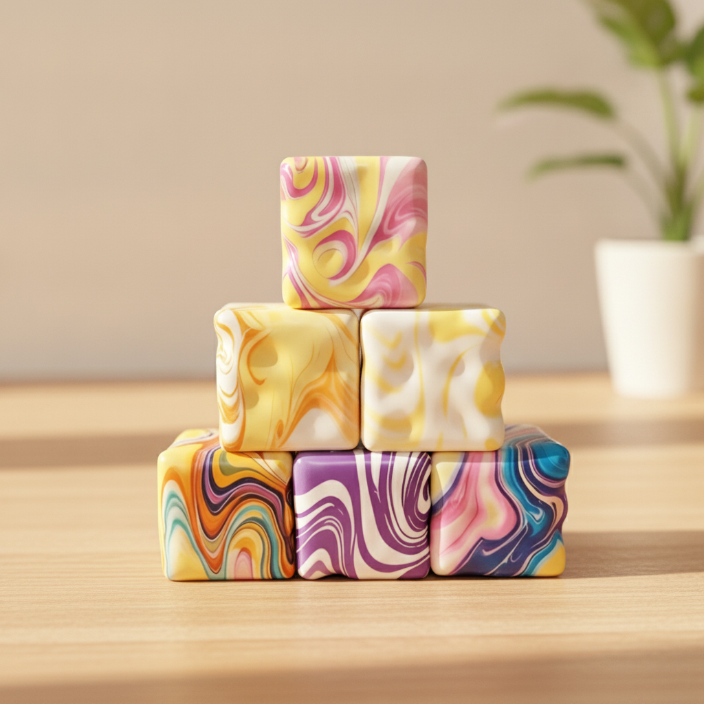 Sensory Swirl Fidget Blocks - 2 Pack