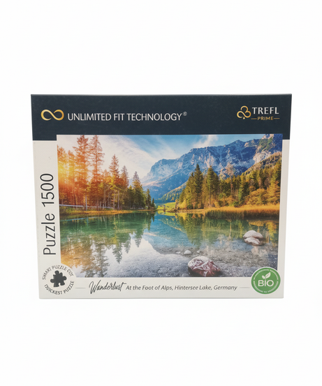 TREFL PRIME Puzzle 1500 Wanderlust - At the Foot of Alps, Hintersee Lake, Germany