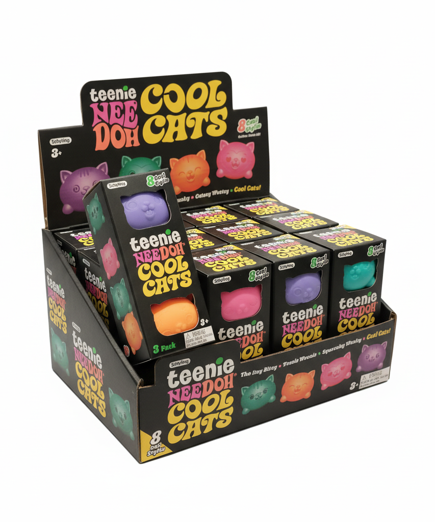Teenie NeeDoh Cool Cats - 3 Pack