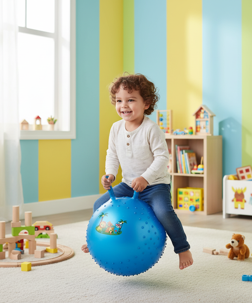 Textured Animal Hopper Ball with Handles ( 45 cm )