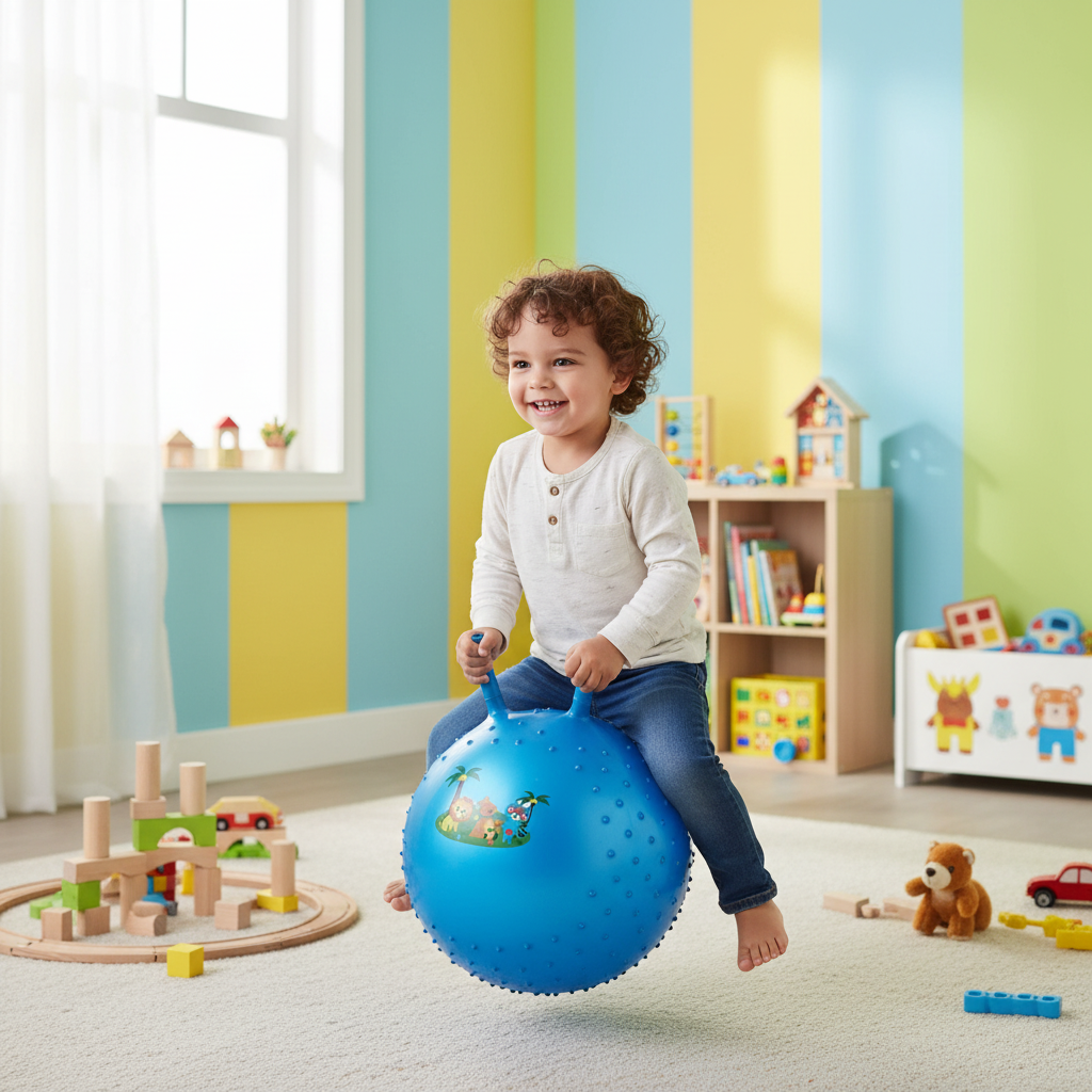 Textured Animal Hopper Ball with Handles ( 45 cm )