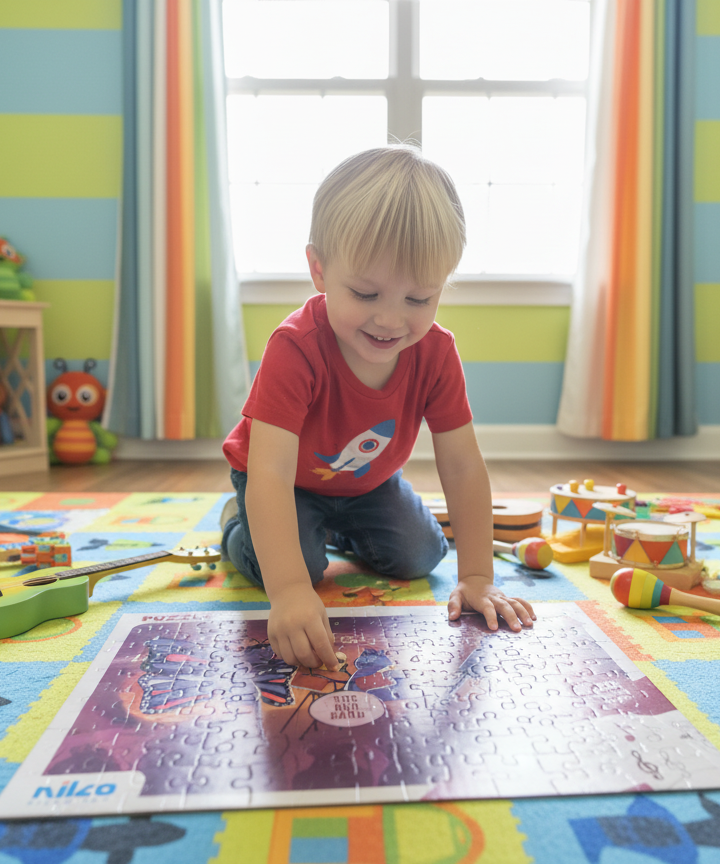 The Bug Band 50-Piece Puzzle with Activity Book