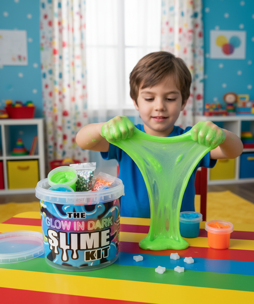 The Glow In Dark Slime Kit
