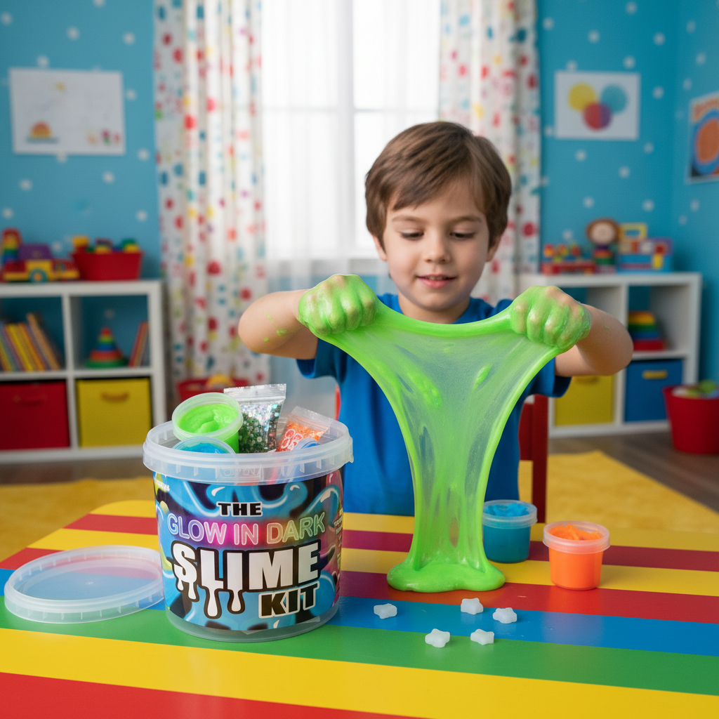 The Glow In Dark Slime Kit