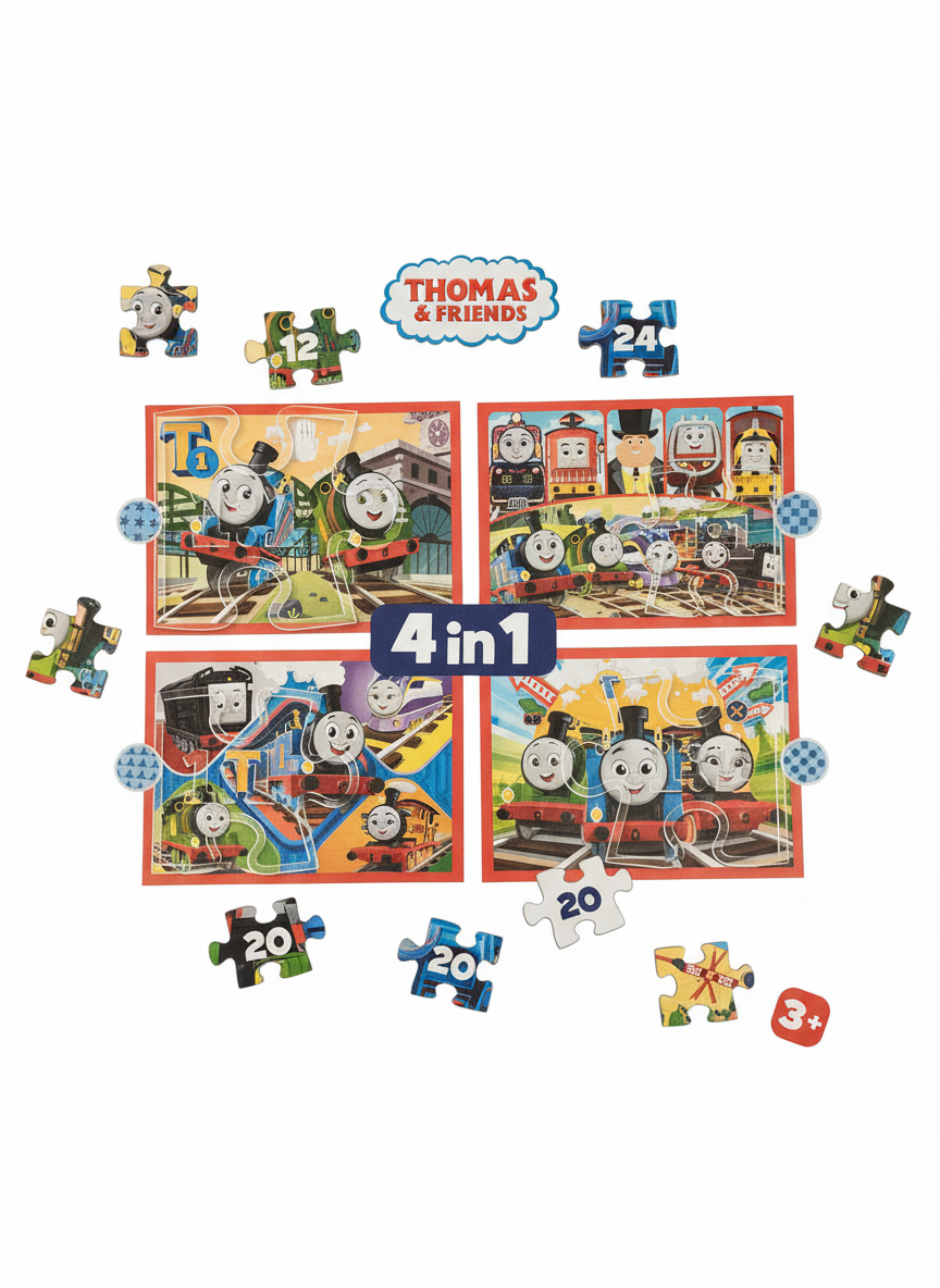Thomas & Friends 4 in 1 Trefl Puzzle