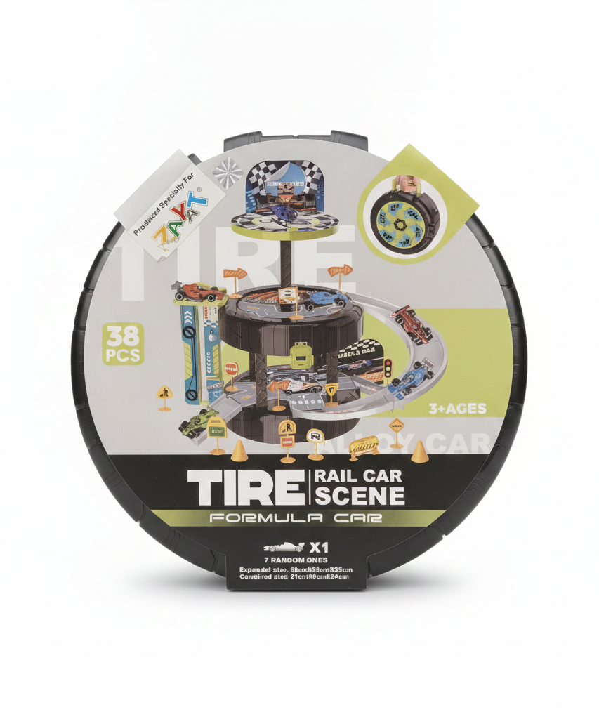 Tire Rail Car Scene Formula Car