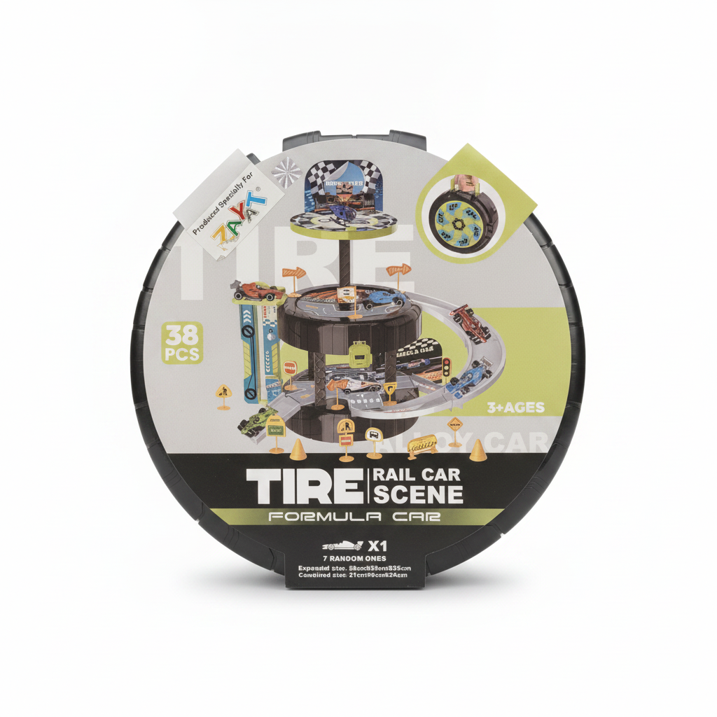Tire Rail Car Scene Formula Car