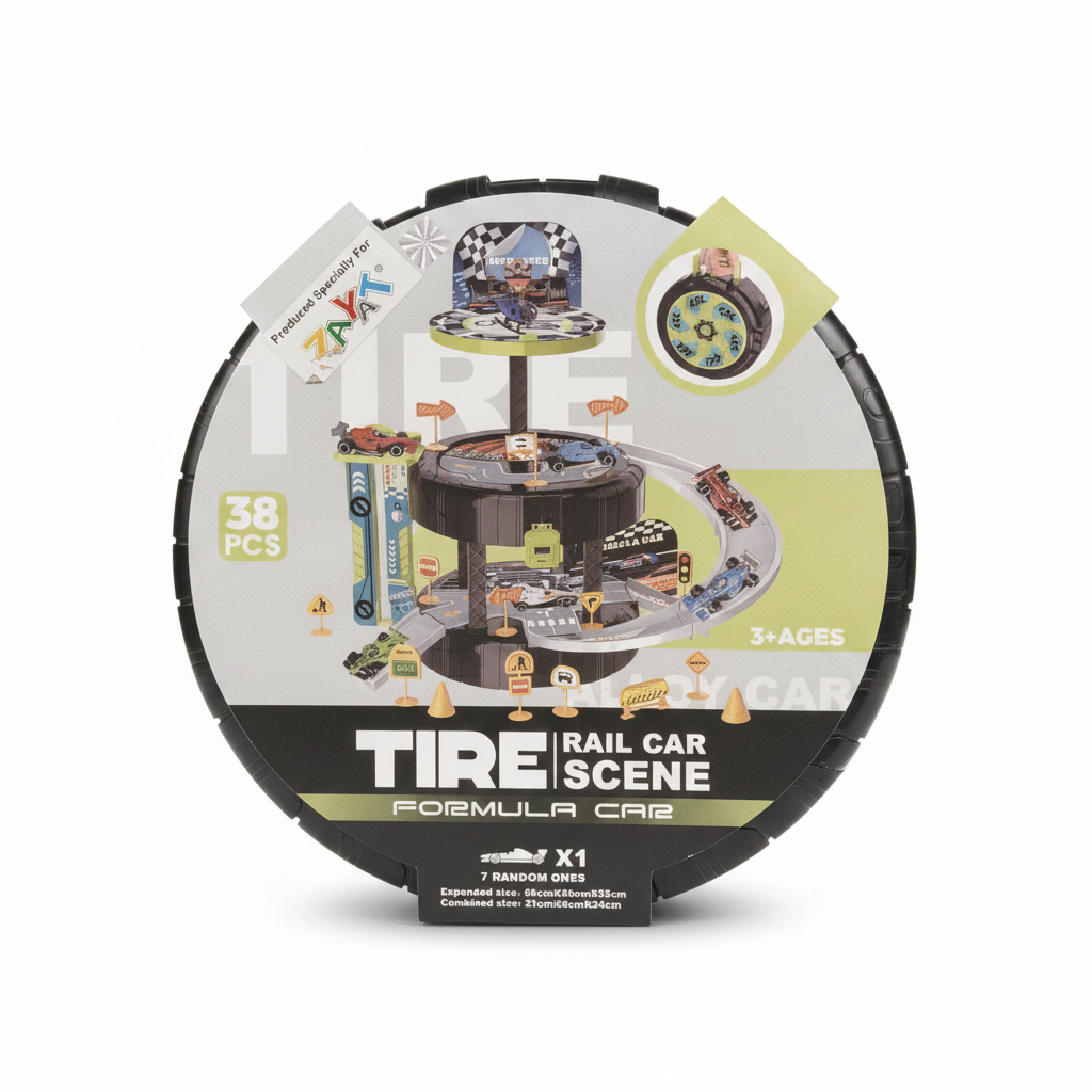 Tire Rail Car Scene Formula Car