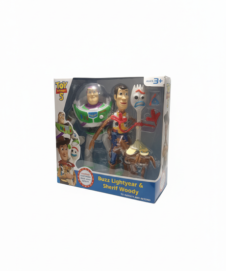 Toy Story 5 Buzz Lightyear & Sheriff Woody Deluxe Set