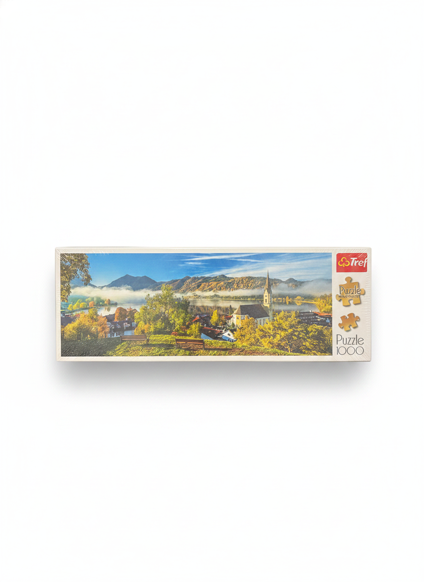 Trefl 1000 Piece Panorama Jigsaw Puzzle - Autumn Lakeside Village