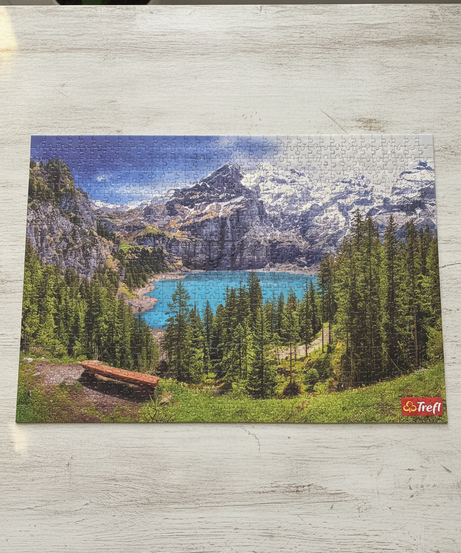 Trefl 1500 Piece Premium Quality Jigsaw Puzzle - Mountain Lake Scenery