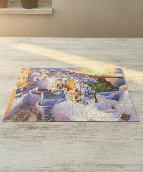 Trefl Panorama Puzzle - Santorini Sunset 1000 Pieces