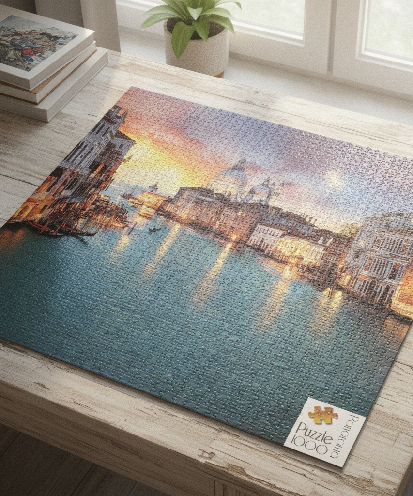 Trefl Panorama Puzzle - Venice at Dusk, 1000 Pieces