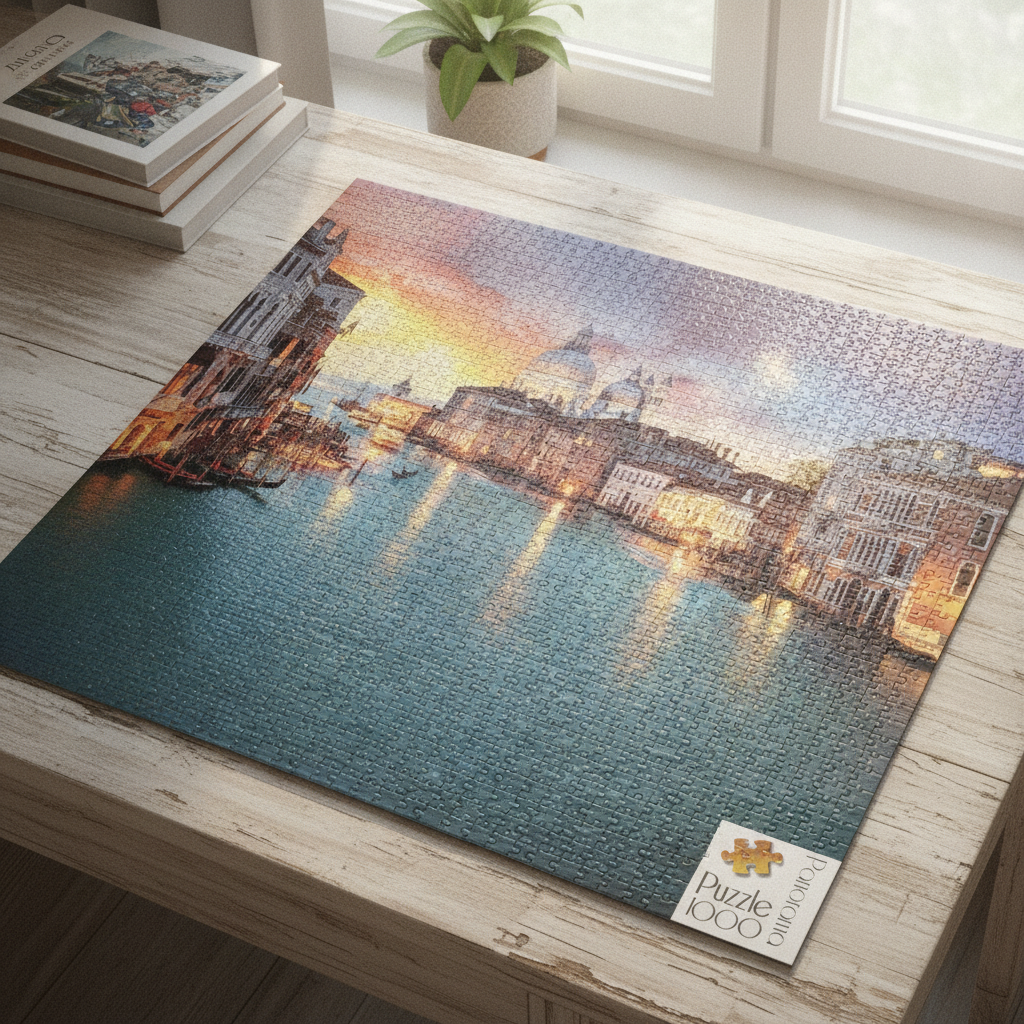 Trefl Panorama Puzzle - Venice at Dusk, 1000 Pieces