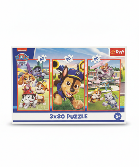 Trefl Paw Patrol 3x80 Puzzle Set