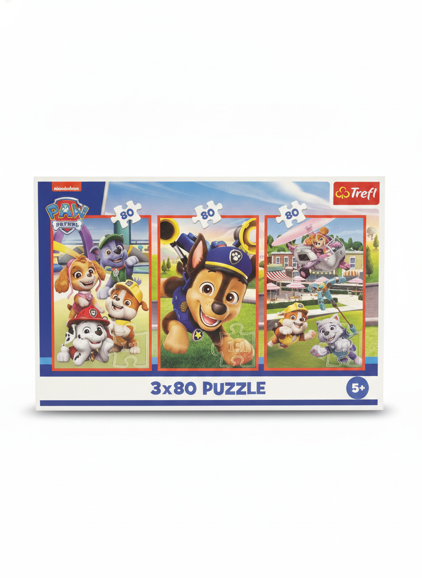Trefl Paw Patrol 3x80 Puzzle Set