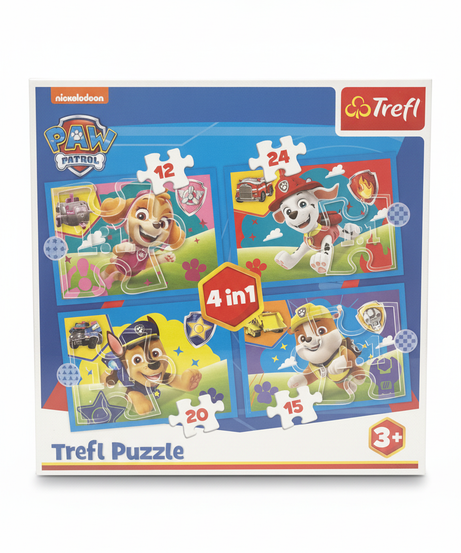 Trefl Paw Patrol 4-in-1 Jigsaw Puzzle Set