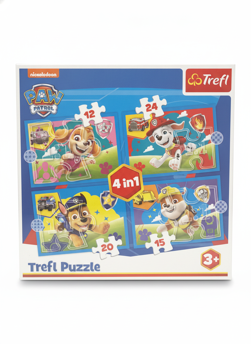 Trefl Paw Patrol 4-in-1 Jigsaw Puzzle Set