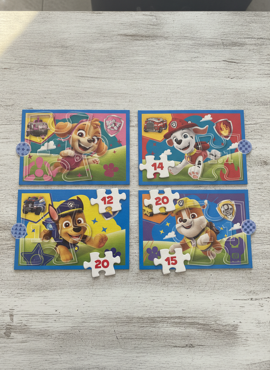 Trefl Paw Patrol 4-in-1 Jigsaw Puzzle Set