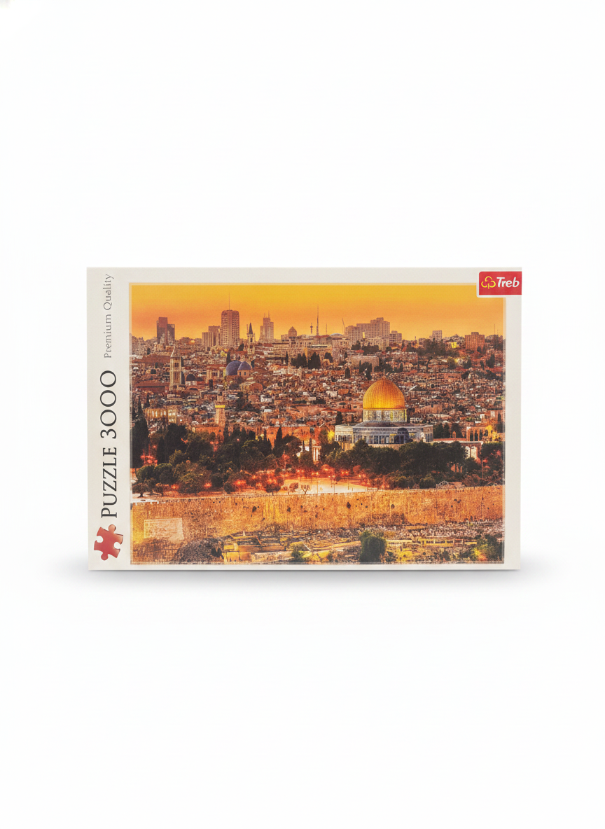 Trefl Premium Quality Puzzle 3000: Jerusalem Cityscape Sunset
