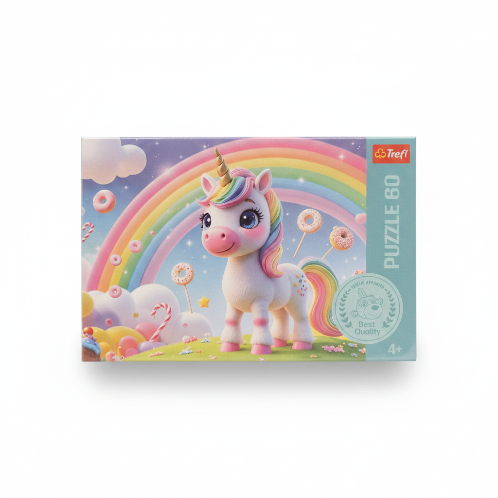 Trefl Unicorn Rainbow Puzzle 60