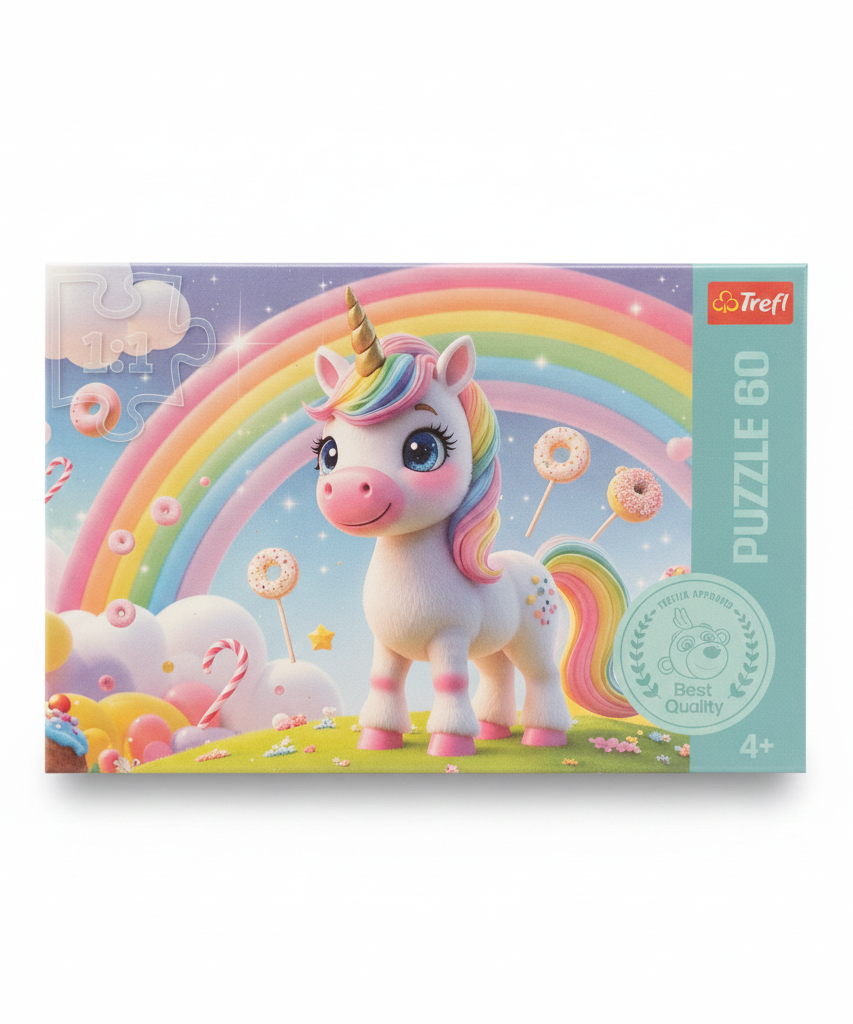 Trefl Unicorn Rainbow Puzzle 60