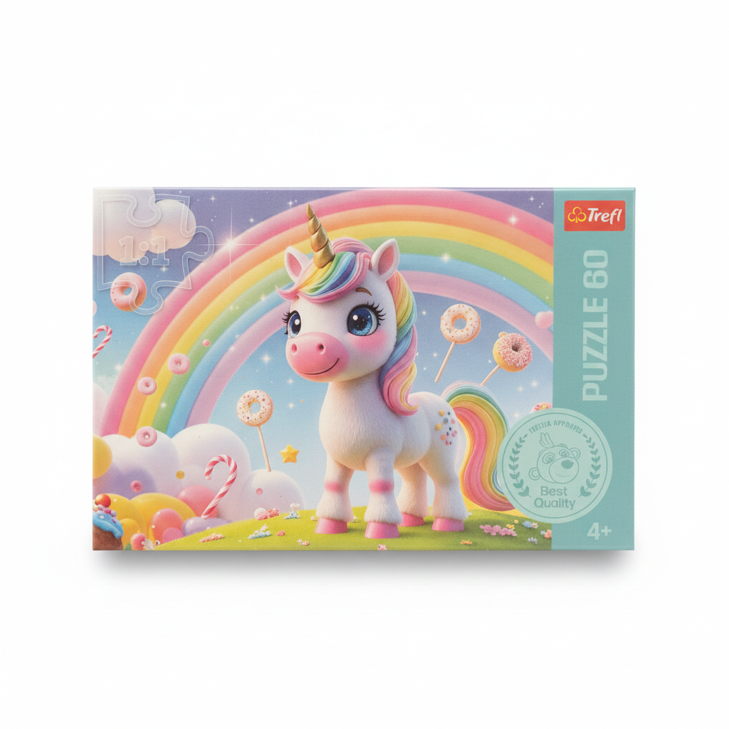 Trefl Unicorn Rainbow Puzzle 60