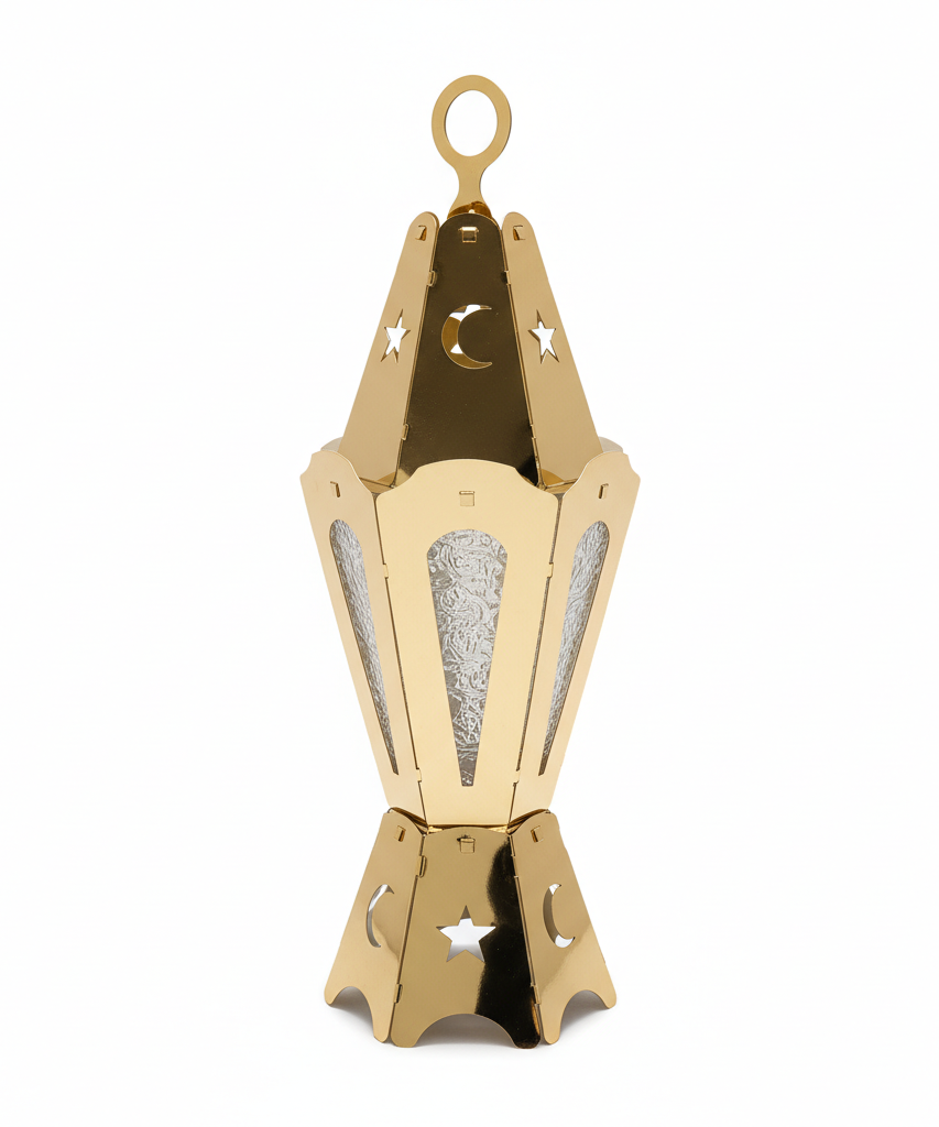 Turkish Golden Medium Decorative Lantern