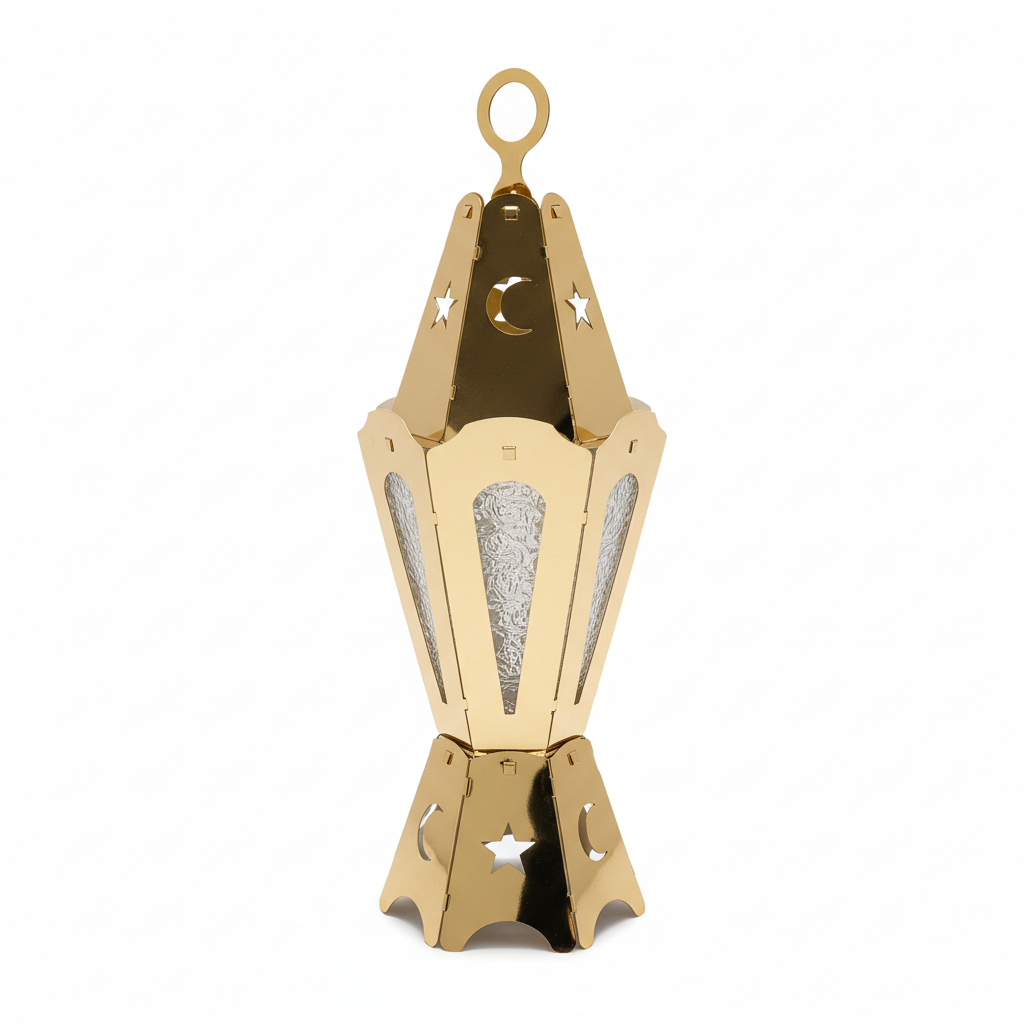 Turkish Golden Medium Decorative Lantern