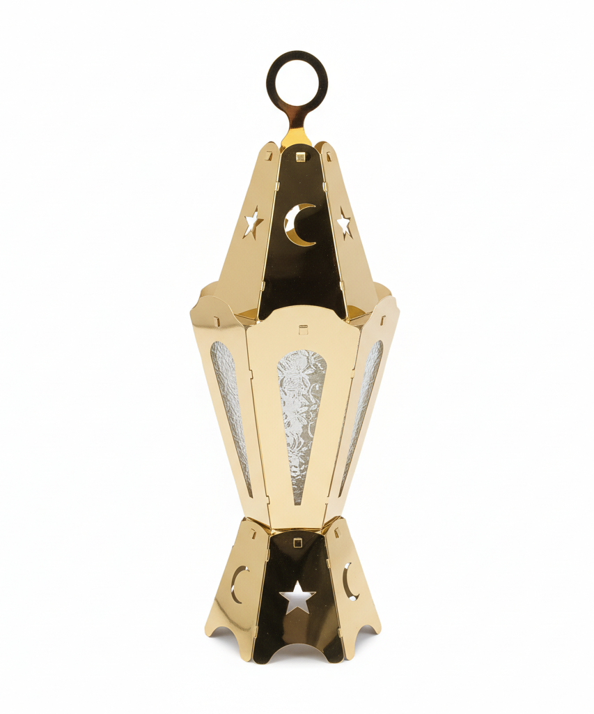 Turkish Golden Medium Decorative Lantern