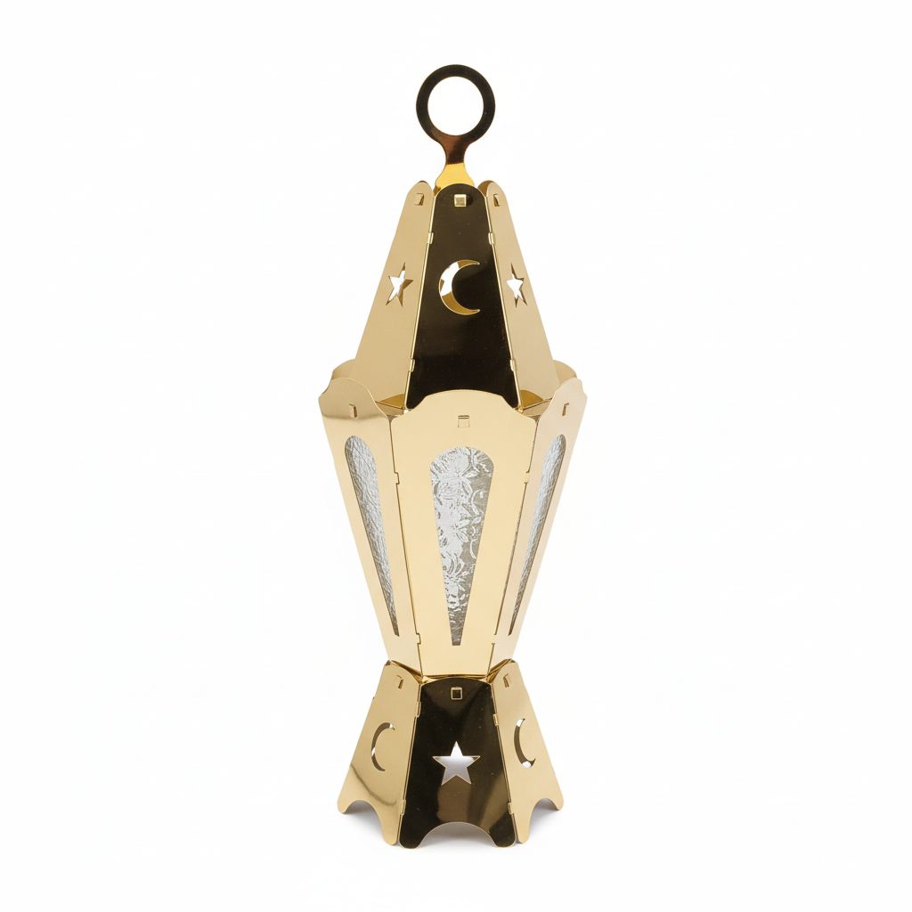 Turkish Golden Medium Decorative Lantern