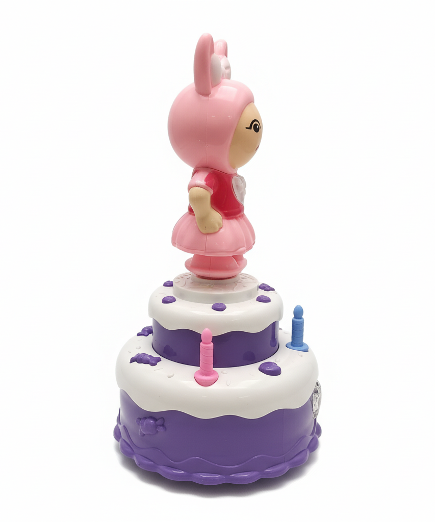 Twirling Bunny Birthday Cake Toy