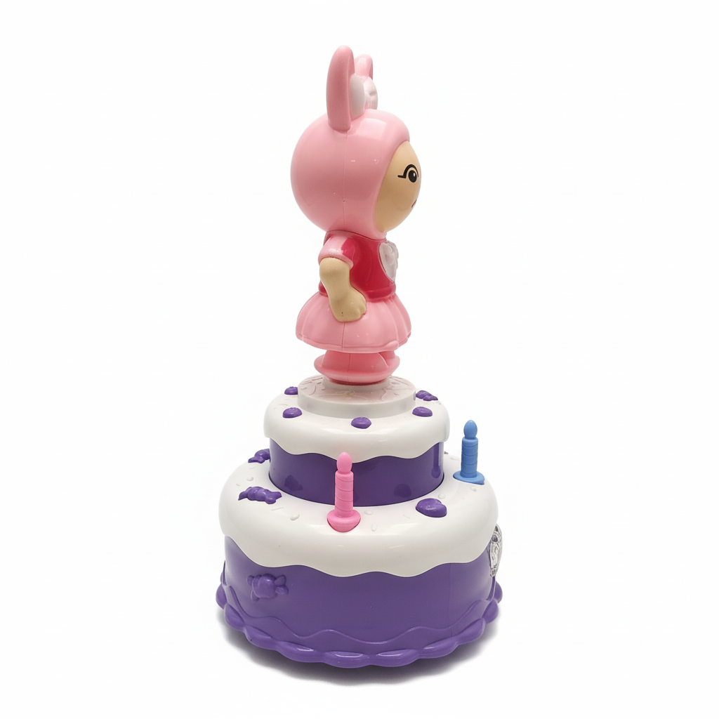Twirling Bunny Birthday Cake Toy