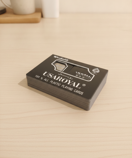 USAROYAL 100% All Plastic Washable Playing Cards