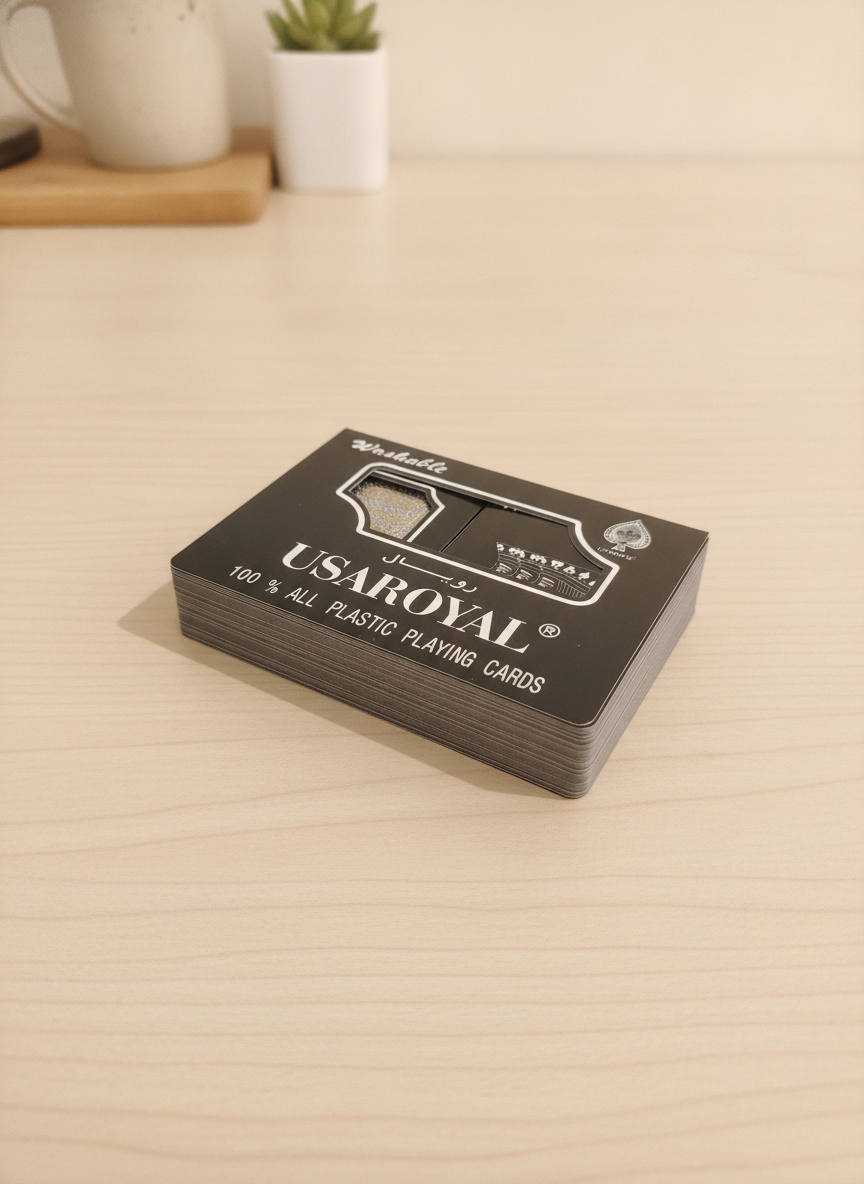 USAROYAL 100% All Plastic Washable Playing Cards