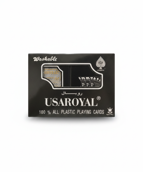 USAROYAL 100% All Plastic Washable Playing Cards