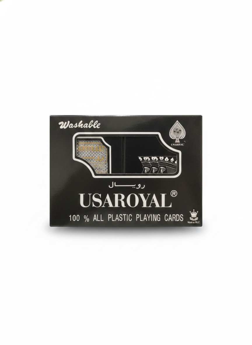USAROYAL 100% All Plastic Washable Playing Cards