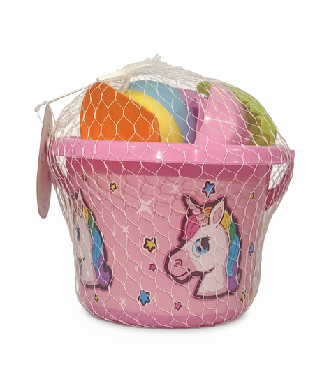 Unicorn Beach Bucket & Sand Toy Set
