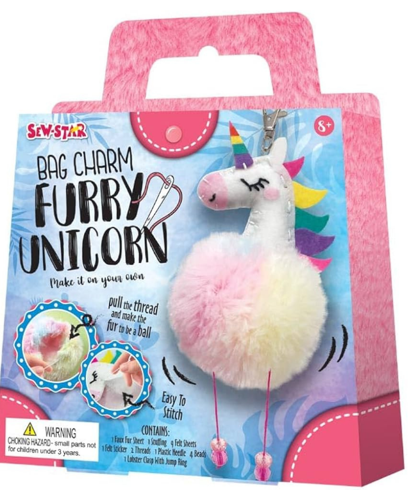 Sew-Star Bag Charm Furry Llama Craft Kit