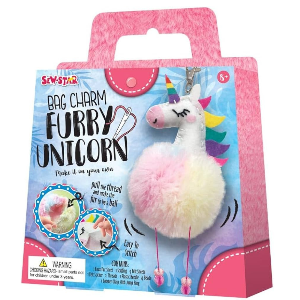 Sew-Star Bag Charm Furry Llama Craft Kit