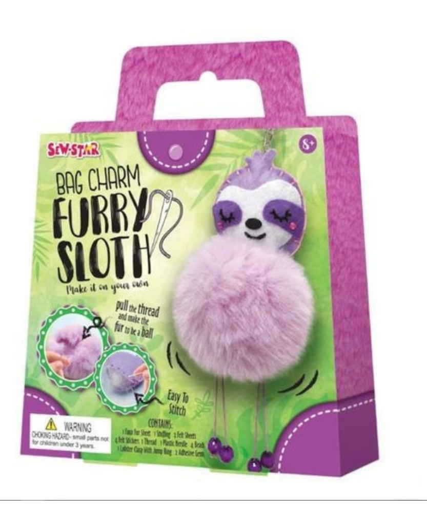 Sew-Star Bag Charm Furry Llama Craft Kit